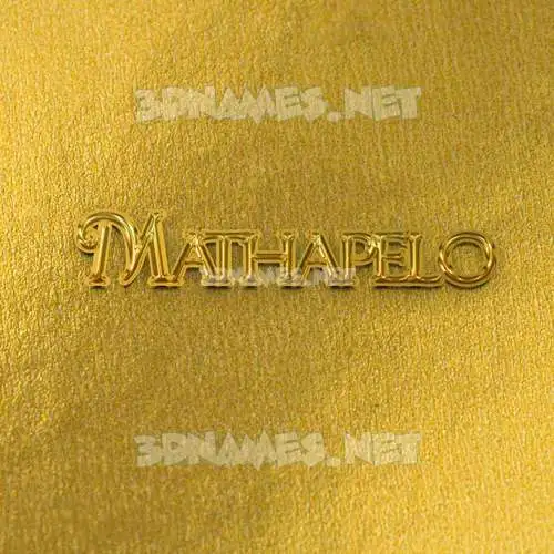 mathapelo in All Gold style - 3D name wallpaper mathapelo in All Gold style - 3D name wallpaper
