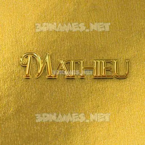 mathieu in All Gold style - 3D name wallpaper mathieu in All Gold style - 3D name wallpaper
