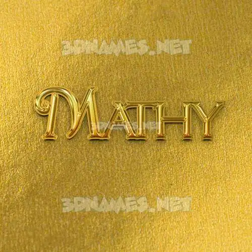 mathy in All Gold style - 3D name wallpaper mathy in All Gold style - 3D name wallpaper