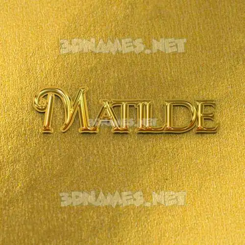 matilde in All Gold style - 3D name wallpaper matilde in All Gold style - 3D name wallpaper