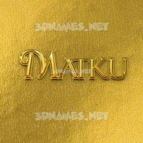matku in All Gold style - 3D name wallpaper matku in All Gold style - 3D name wallpaper