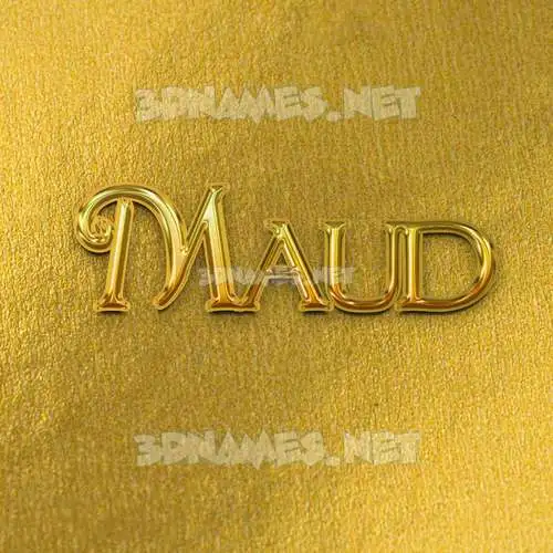 maud in All Gold style - 3D name wallpaper maud in All Gold style - 3D name wallpaper