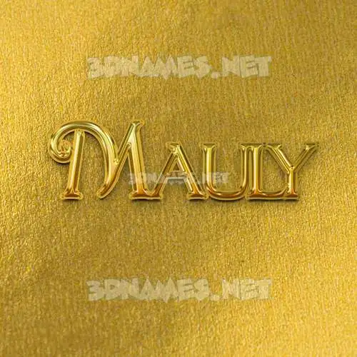 mauly in All Gold style - 3D name wallpaper mauly in All Gold style - 3D name wallpaper