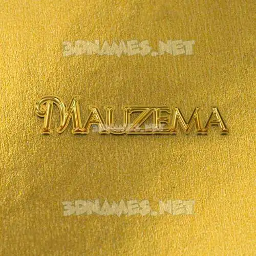 mauzema in All Gold style - 3D name wallpaper mauzema in All Gold style - 3D name wallpaper