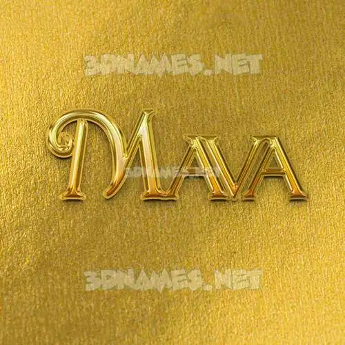 mava in All Gold style - 3D name wallpaper mava in All Gold style - 3D name wallpaper