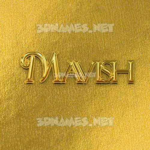 mavish in All Gold style - 3D name wallpaper mavish in All Gold style - 3D name wallpaper