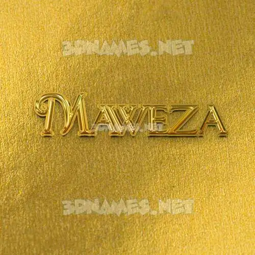 maweza in All Gold style - 3D name wallpaper maweza in All Gold style - 3D name wallpaper