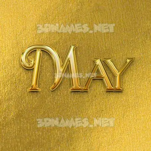 may in All Gold style - 3D name wallpaper may in All Gold style - 3D name wallpaper