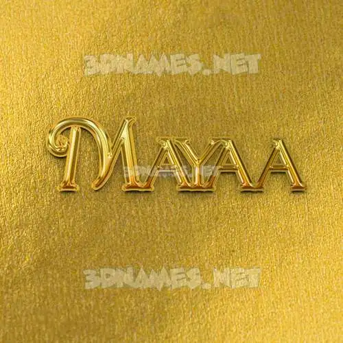 mayaa in All Gold style - 3D name wallpaper mayaa in All Gold style - 3D name wallpaper