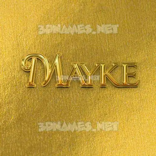 mayke in All Gold style - 3D name wallpaper mayke in All Gold style - 3D name wallpaper