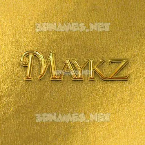 maykz in All Gold style - 3D name wallpaper maykz in All Gold style - 3D name wallpaper