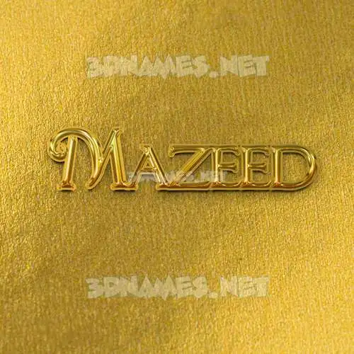 mazeed in All Gold style - 3D name wallpaper mazeed in All Gold style - 3D name wallpaper