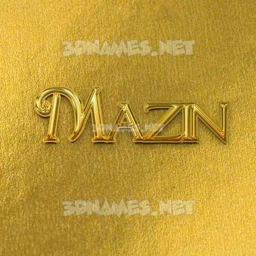 mazin in All Gold style - 3D name wallpaper mazin in All Gold style - 3D name wallpaper