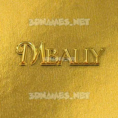 mbally in All Gold style - 3D name wallpaper mbally in All Gold style - 3D name wallpaper