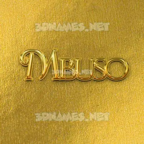 mbuso in All Gold style - 3D name wallpaper mbuso in All Gold style - 3D name wallpaper