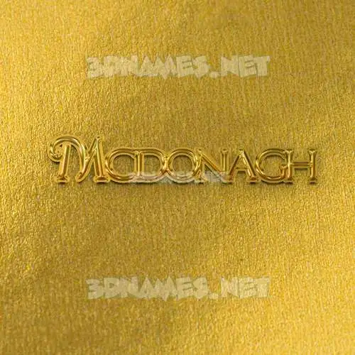 mcdonagh in All Gold style - 3D name wallpaper mcdonagh in All Gold style - 3D name wallpaper