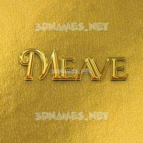 meave in All Gold style - 3D name wallpaper meave in All Gold style - 3D name wallpaper