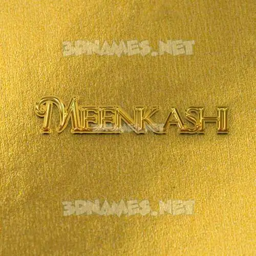 meenkashi in All Gold style - 3D name wallpaper meenkashi in All Gold style - 3D name wallpaper