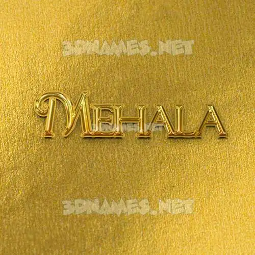 mehala in All Gold style - 3D name wallpaper mehala in All Gold style - 3D name wallpaper