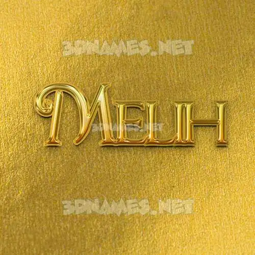 melih in All Gold style - 3D name wallpaper melih in All Gold style - 3D name wallpaper