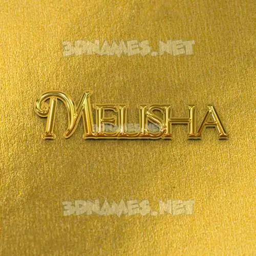 melisha in All Gold style - 3D name wallpaper melisha in All Gold style - 3D name wallpaper