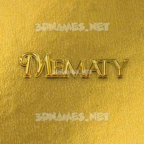 mematy in All Gold style - 3D name wallpaper mematy in All Gold style - 3D name wallpaper