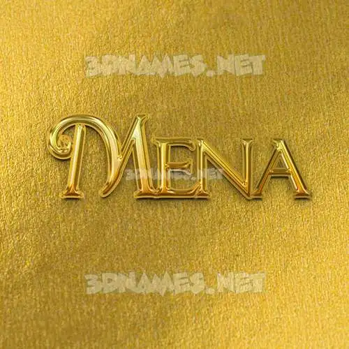 mena in All Gold style - 3D name wallpaper mena in All Gold style - 3D name wallpaper