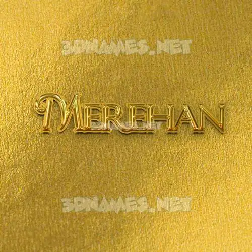 merehan in All Gold style - 3D name wallpaper merehan in All Gold style - 3D name wallpaper