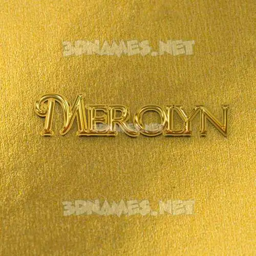 merolyn in All Gold style - 3D name wallpaper merolyn in All Gold style - 3D name wallpaper