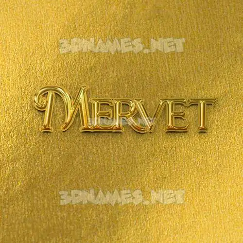 mervet in All Gold style - 3D name wallpaper mervet in All Gold style - 3D name wallpaper
