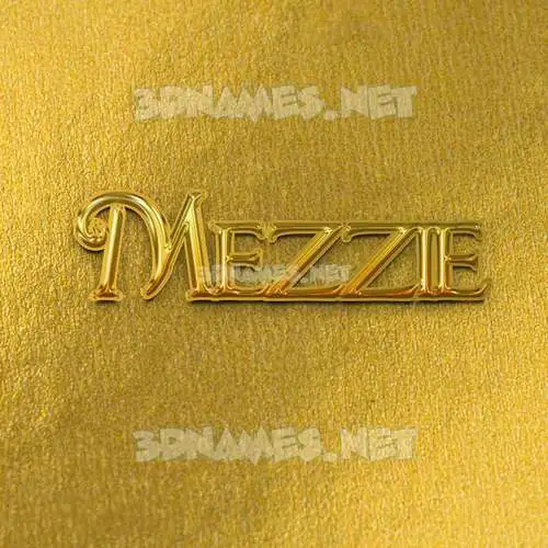 mezzie in All Gold style - 3D name wallpaper mezzie in All Gold style - 3D name wallpaper