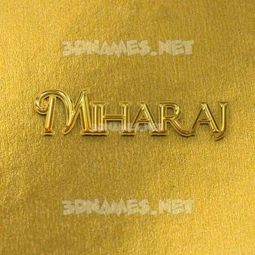 miharaj in All Gold style - 3D name wallpaper miharaj in All Gold style - 3D name wallpaper