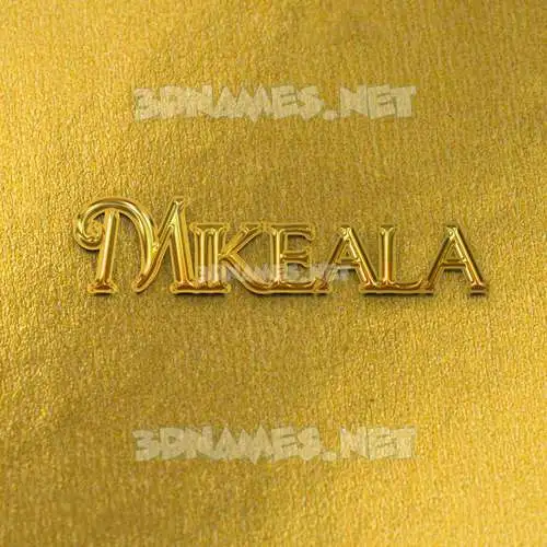 mikeala in All Gold style - 3D name wallpaper mikeala in All Gold style - 3D name wallpaper