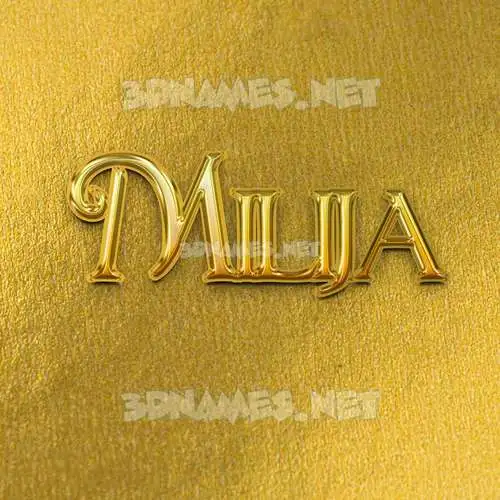 milija in All Gold style - 3D name wallpaper milija in All Gold style - 3D name wallpaper