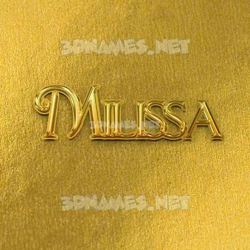 milissa in All Gold style - 3D name wallpaper milissa in All Gold style - 3D name wallpaper