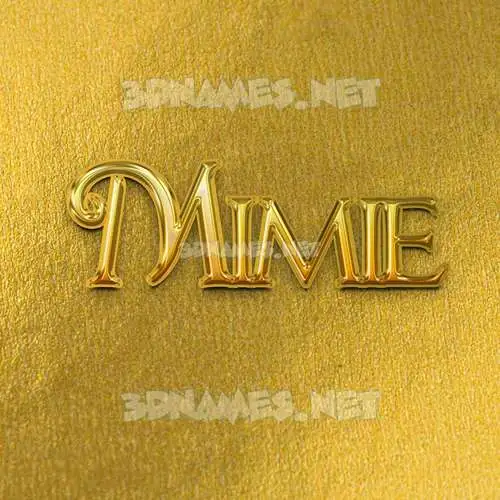mimie in All Gold style - 3D name wallpaper mimie in All Gold style - 3D name wallpaper
