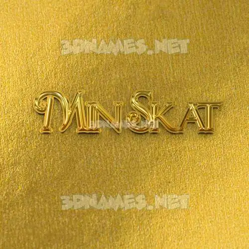 min skat in All Gold style - 3D name wallpaper min skat in All Gold style - 3D name wallpaper