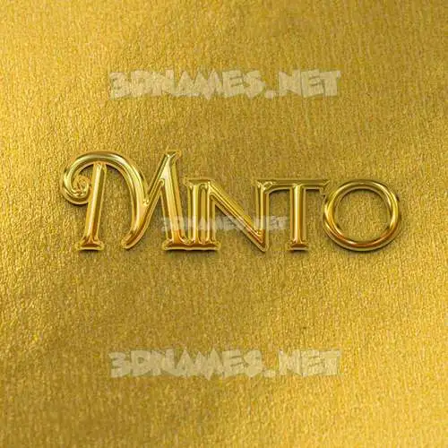 minto in All Gold style - 3D name wallpaper minto in All Gold style - 3D name wallpaper