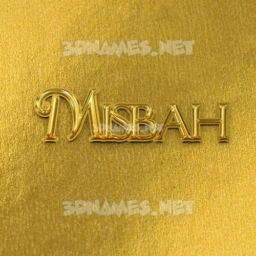 misbah in All Gold style - 3D name wallpaper misbah in All Gold style - 3D name wallpaper