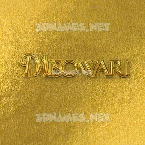 misowari in All Gold style - 3D name wallpaper misowari in All Gold style - 3D name wallpaper