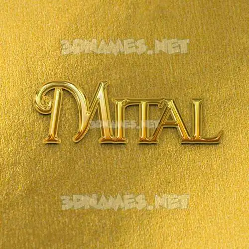mital in All Gold style - 3D name wallpaper mital in All Gold style - 3D name wallpaper