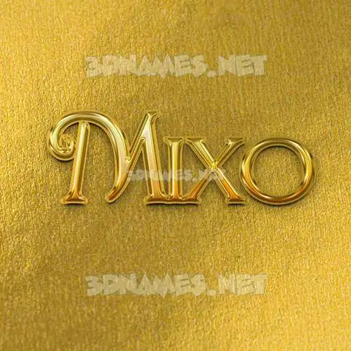 mixo in All Gold style - 3D name wallpaper mixo in All Gold style - 3D name wallpaper