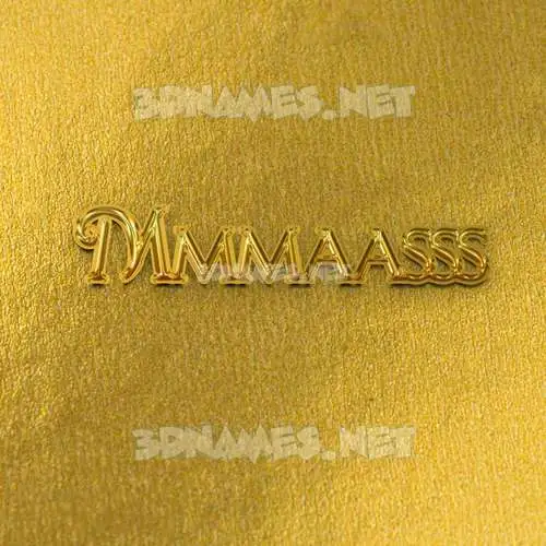 mmmaasss in All Gold style - 3D name wallpaper mmmaasss in All Gold style - 3D name wallpaper