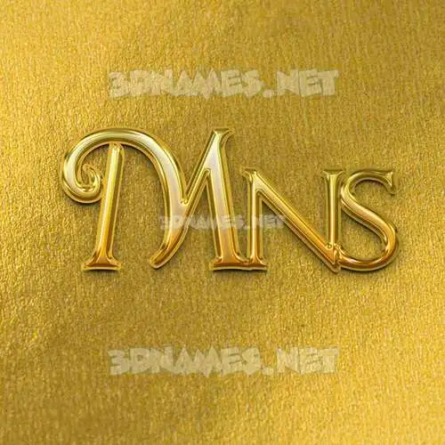 mns in All Gold style - 3D name wallpaper mns in All Gold style - 3D name wallpaper