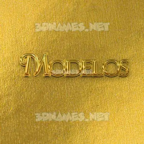 modelos in All Gold style - 3D name wallpaper modelos in All Gold style - 3D name wallpaper