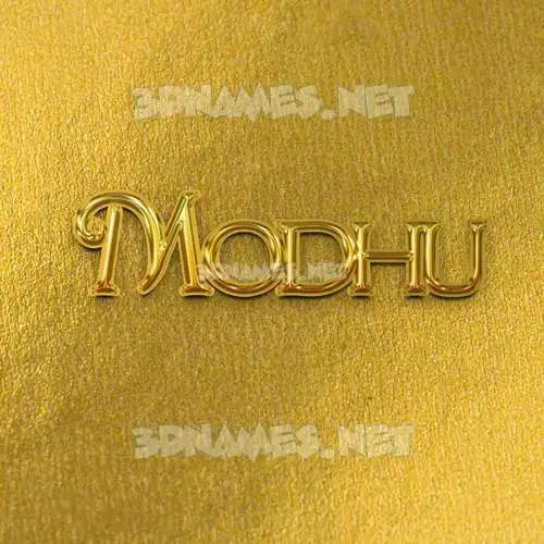 modhu in All Gold style - 3D name wallpaper modhu in All Gold style - 3D name wallpaper