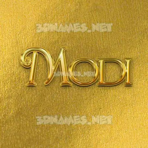 modi in All Gold style - 3D name wallpaper modi in All Gold style - 3D name wallpaper