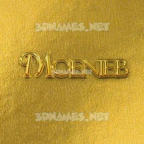 moenieb in All Gold style - 3D name wallpaper moenieb in All Gold style - 3D name wallpaper