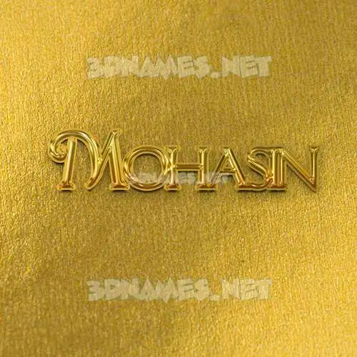 mohasin in All Gold style - 3D name wallpaper mohasin in All Gold style - 3D name wallpaper