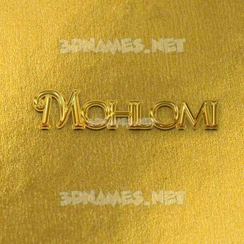 mohlomi in All Gold style - 3D name wallpaper mohlomi in All Gold style - 3D name wallpaper